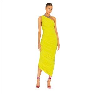 Norma Kamali Diana gown rushed fabric